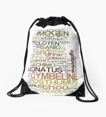 Shakespeare's Cymbeline Wordplay Drawstring Bag