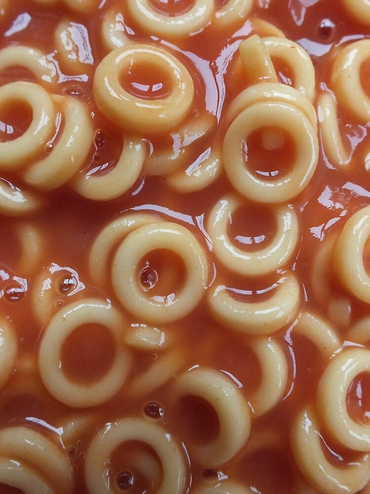 "Hoops, Hoops, Glorious Hoops Spaghetti Hoops" Drawstring Bag by