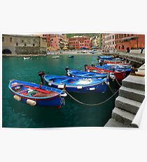 Vernazza Boats Poster