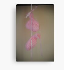 baby booties Canvas Print