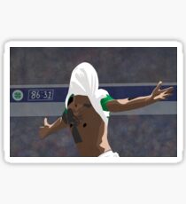 Mikael Lustig Celebrates At Ibrox Sticker