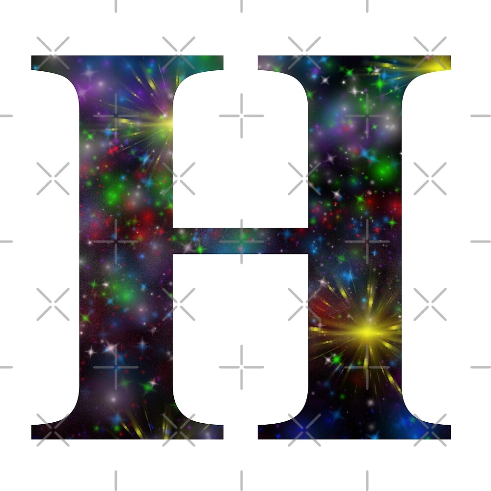 Galaxy - Letter H — Poster