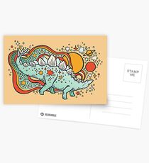 Star Stego | Retro Reptile Palette Postkarten