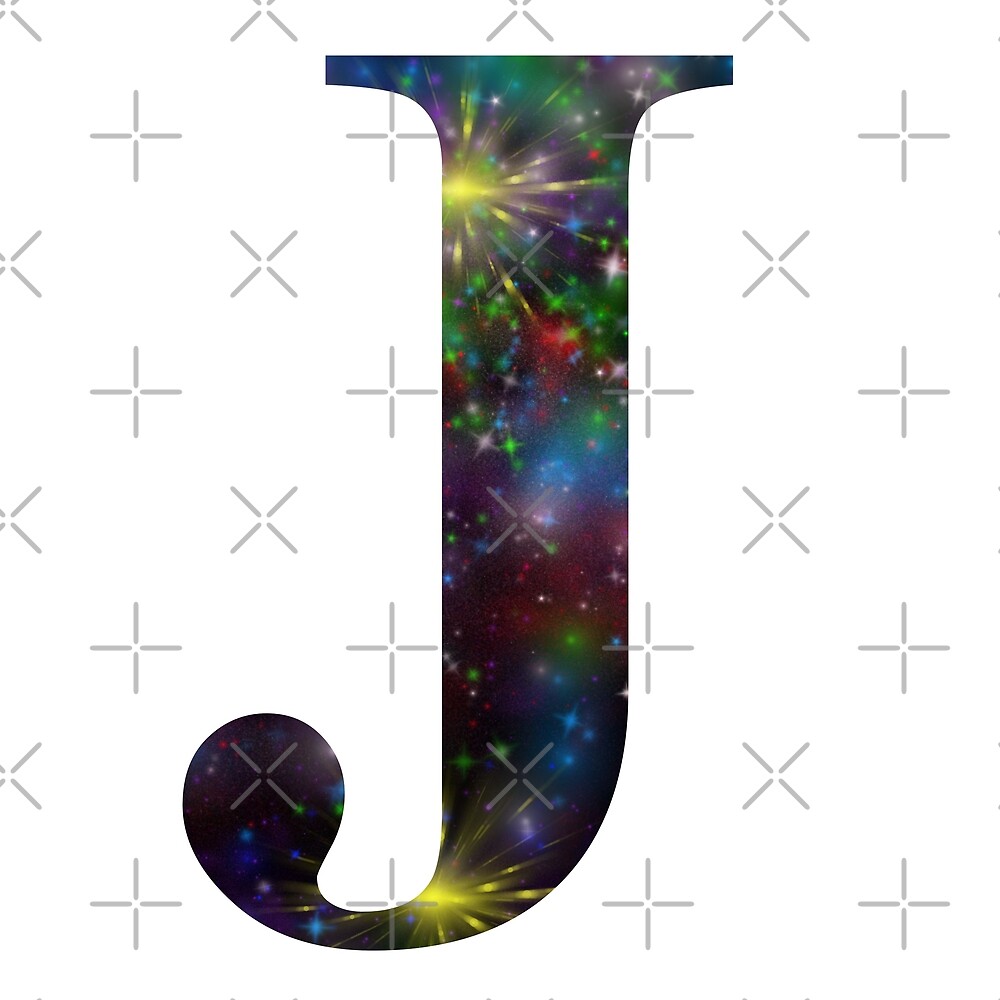Galaxy - Letter J — Poster