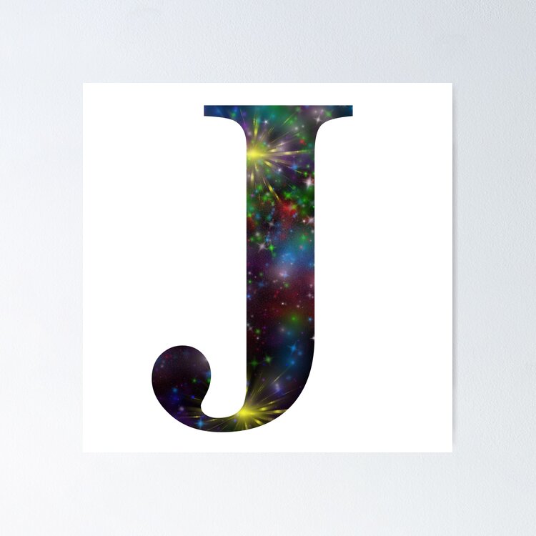 Galaxy - Letter J — Poster