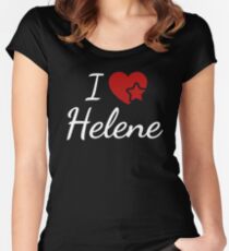 I love Helene, ich liebe Helene T-Shirt für Fans und Verliebte Women's Fitted Scoop T-Shirt