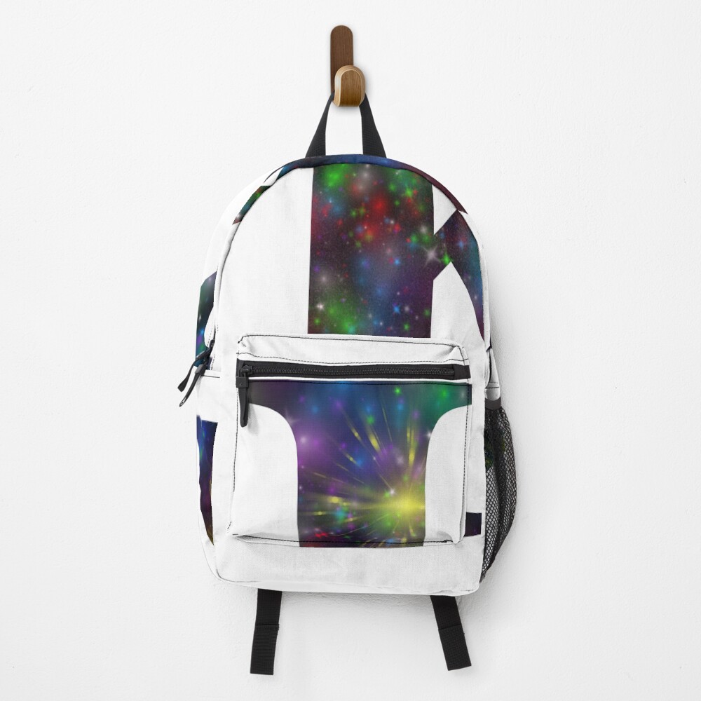 Galaxy - Letter K on a backpack
