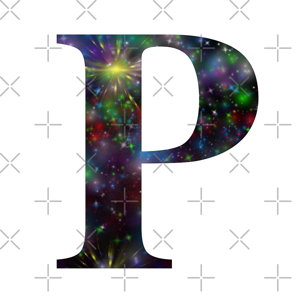 Galaxy - Letter P — Poster