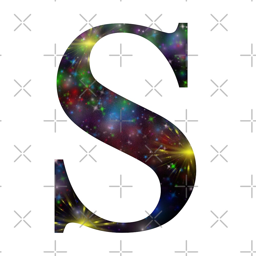 Galaxy - Letter S — Poster