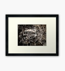 "RANDOLPH SMITH'S HUT AT BLACKWATER" Framed Print