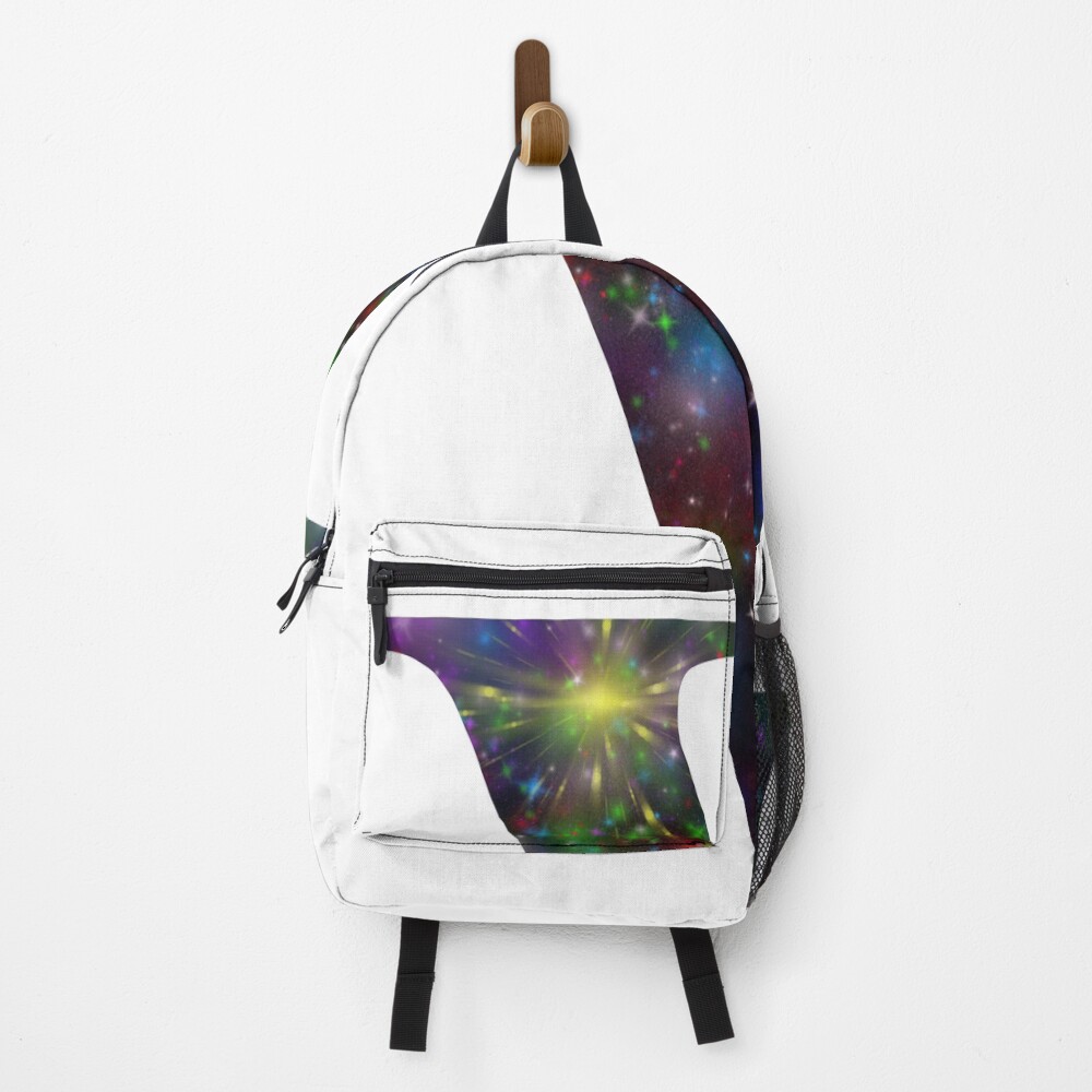 Galaxy - Letter V on a backpack