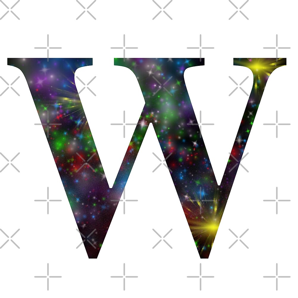 Galaxy - Letter W — Poster