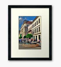 Only pedestrians Framed Print
