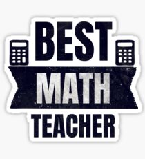 Pegatina El mejor regalo de profesor de matemáticas
