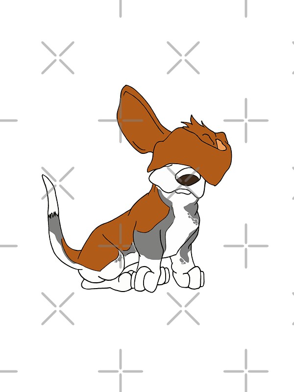 "Cartoon Basset Hound Can't See " Stickers by rmcbuckeye | Redbubble