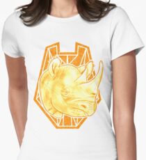 orange Nashorn Tailliertes T-Shirt