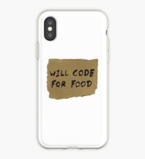 Will Code For Food iPhone Case