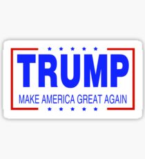TRUMP Make America Great Again-blue bg Sticker