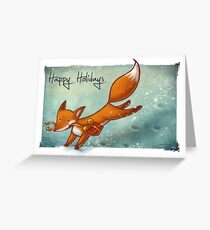 Holiday Fox Greeting Card