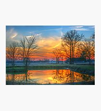 Rural Sunset Photographic Print