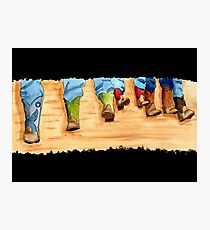 Real Cowboys and Their Boots Photographic Print