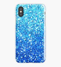 Blue Glitters Sparkles Texture iPhone Case