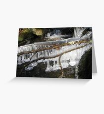 Mountain Stream Ice 4 Greeting Card