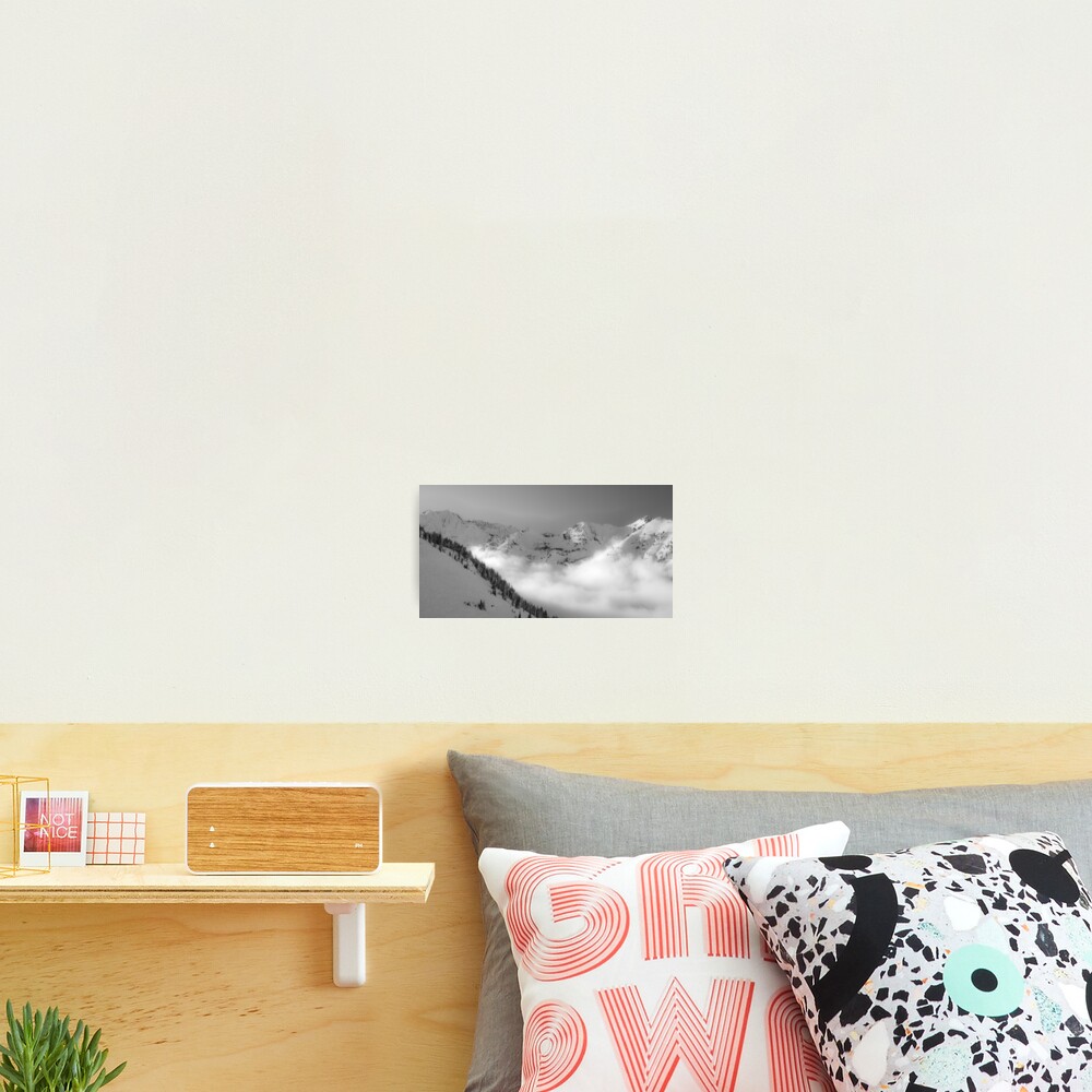 Skiing the clouds Photographic Print