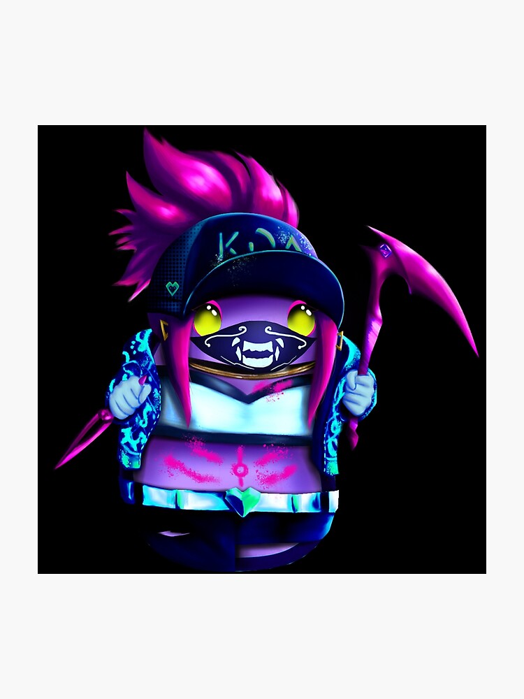 Kda Popstars Neon Akali League Of Legends Photographic Print