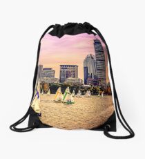 Sails, Boston, MA, USA Drawstring Bag
