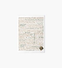 Shakespeare's Insults Collection - Revised Edition (by incognita) Art Board