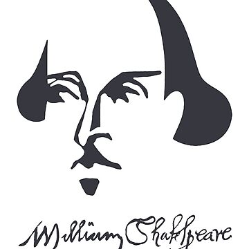 Artwork thumbnail, Shakespeare Simple Image with Signature by incognitagal