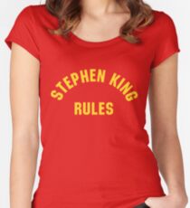 Stephen King Rules Women's Fitted Scoop T-Shirt