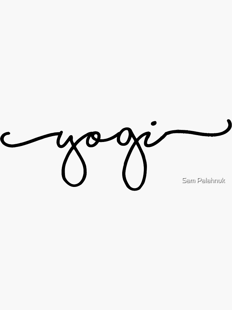 yogi sticker by sampalahnukart