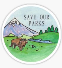 Save Our Parks! Sticker