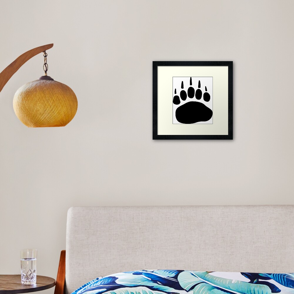Bear Paw Framed Art Print