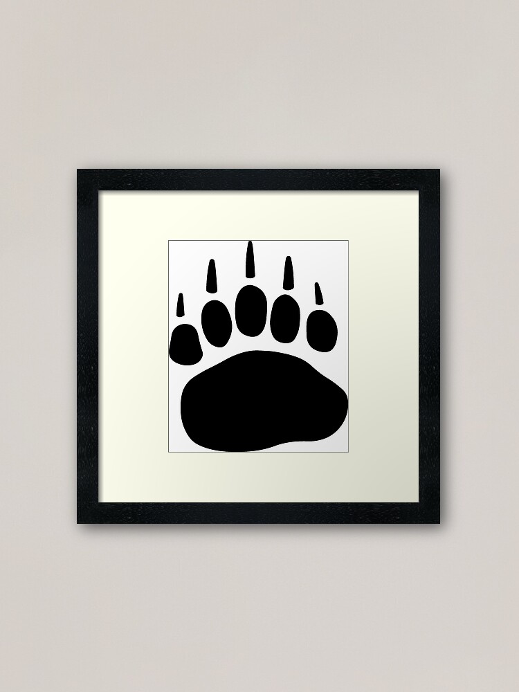 Alternate view of Bear Paw Framed Art Print