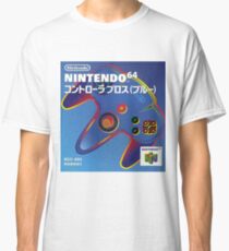 Camiseta clásica cartel japonés nintendo 64