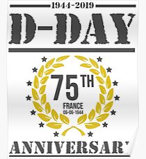 D-Day 75th Anniversary 1944 - 2019 Poster