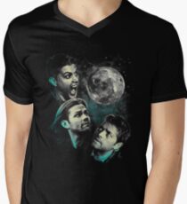 The Mountain Team Free Will Moon - Supernatural Edition Men's V-Neck T-Shirt