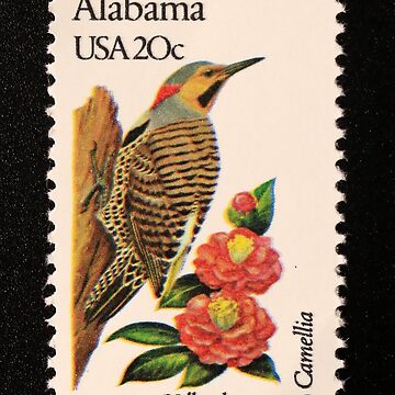 1982 20c Alabama State Bird Flower Postage Stamp