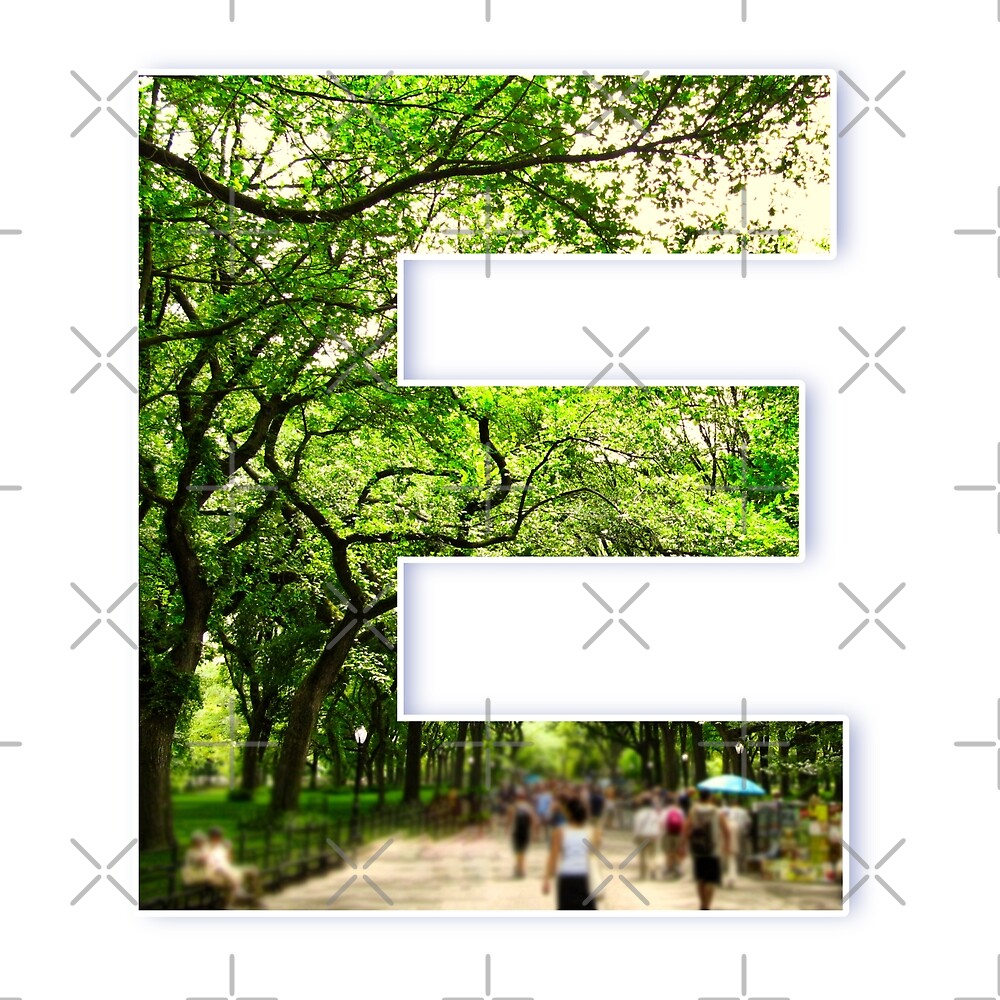 Central Park - Letter E — Poster
