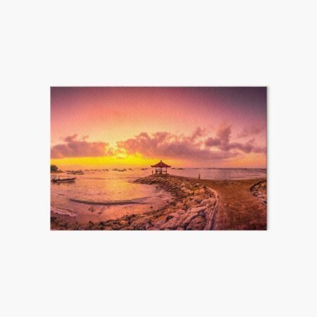 Bali Pano Sunrise Art Board Print