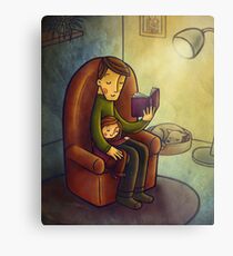 Reading stories Metal Print