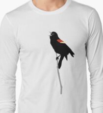Red-Winged Blackbird Long Sleeve T-Shirt