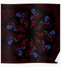 STP Screen Transfer Process - 0072 - The Scribbling Path Mandala Poster