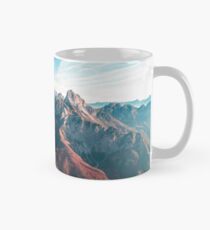Sunny autumn day at the mount Tersadia in the italian alps Mug