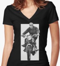 Steve McQueen T-shirt col V femme