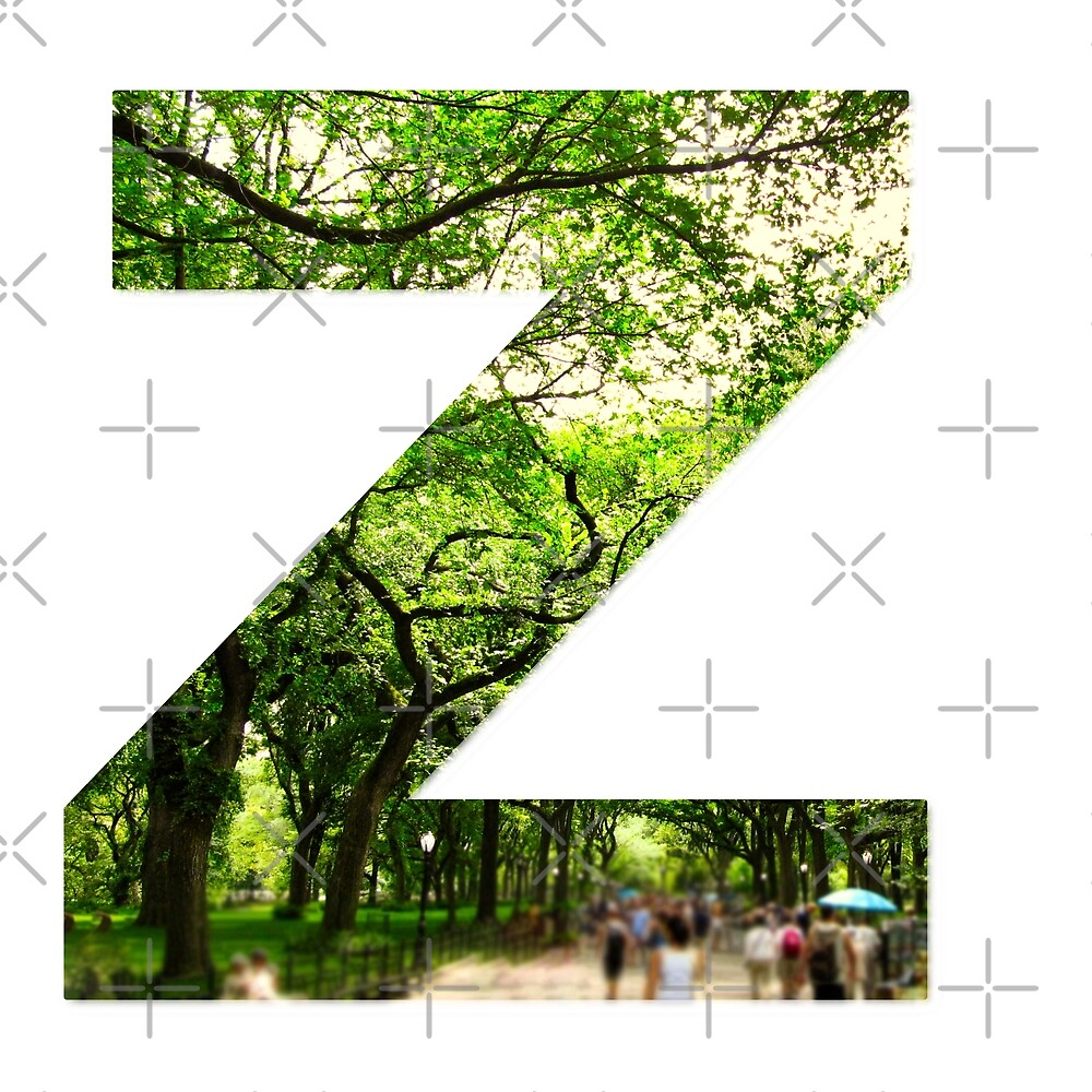 Central Park - Letter Z — Poster