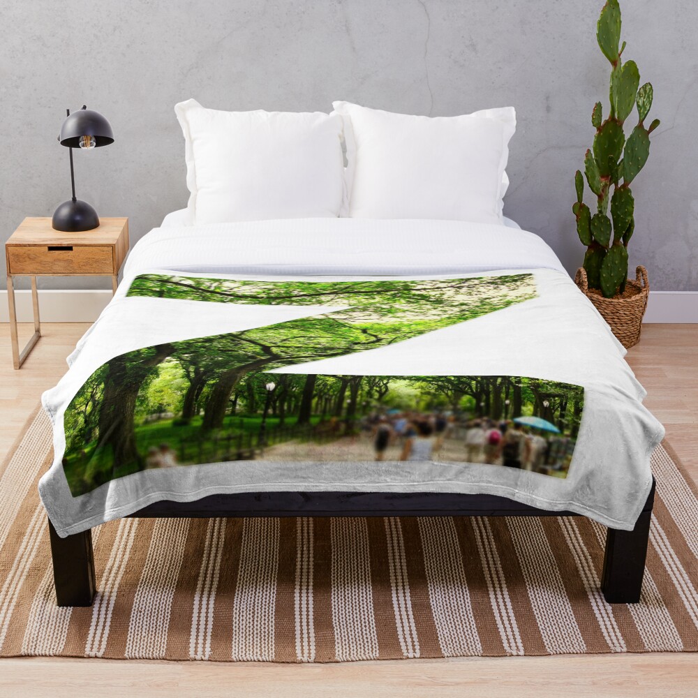 Central Park - Letter Z on a throw blanket